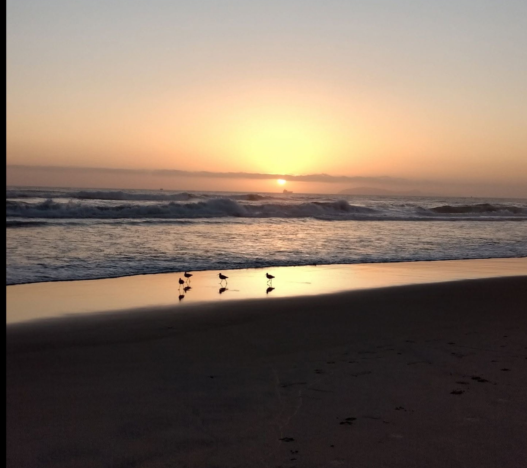 Atardecer sobre el mar en Playas de Rosarito